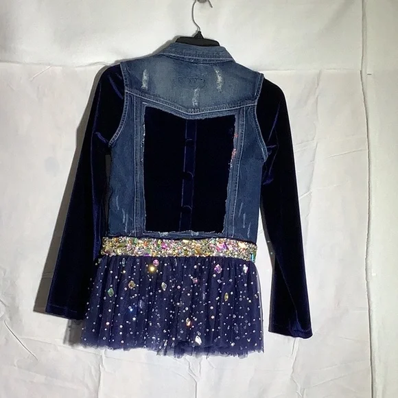 Upcycled Hybrid & Company Denim Jacket Sz S - Picture 2 of 13